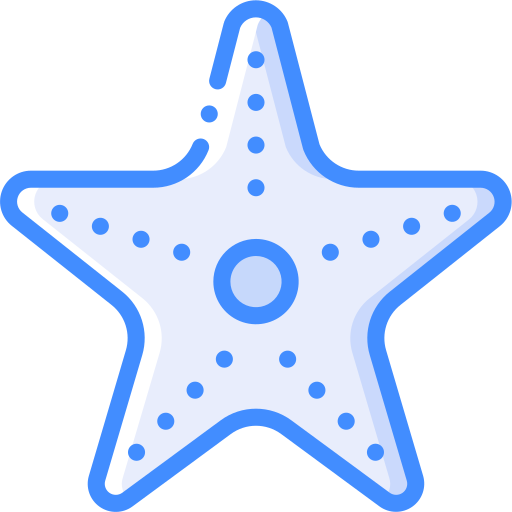 estrelas do mar Basic Miscellany Blue Ícone