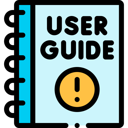 User guide Detailed Rounded Lineal color icon