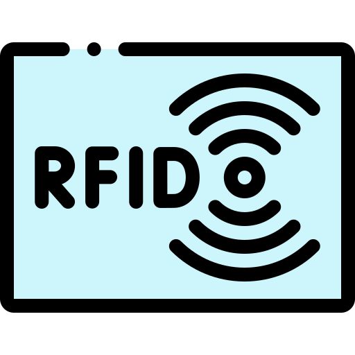 rfid Detailed Rounded Lineal color icon