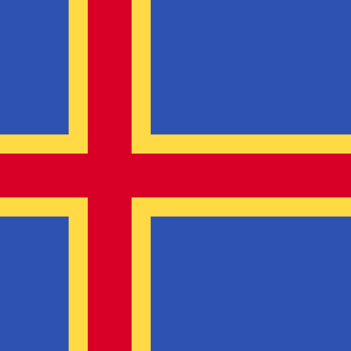 islas aland Flags Square icono