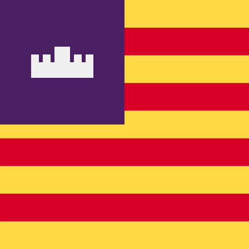 Balearic islands Flags Square icon