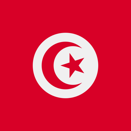 túnez Flags Square icono