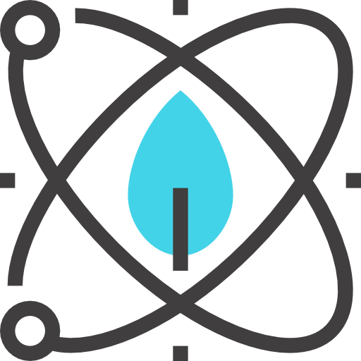 energía nuclear Maxim Flat Two Tone Linear colors icono