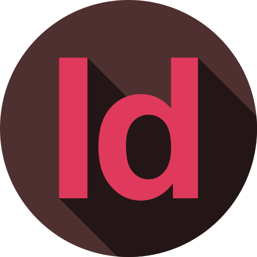 indesign Flat Circular Flat icoon