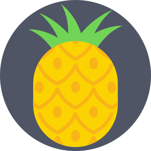 ananas Prosymbols Flat ikona