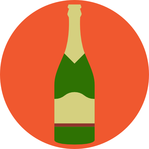 champán Prosymbols Flat icono