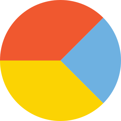 diagramme circulaire Prosymbols Flat Icône