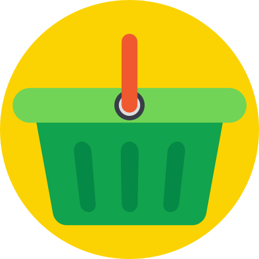 Shopping basket Prosymbols Flat icon