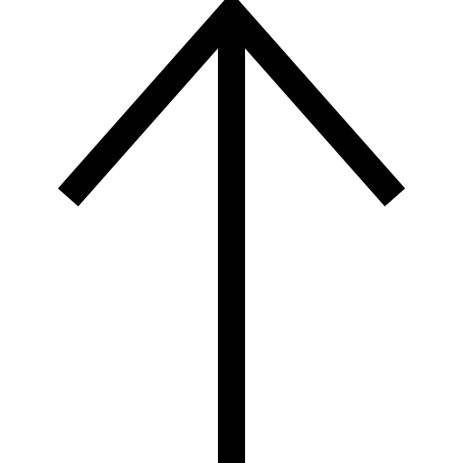 위쪽 화살표 Basic Straight Lineal icon