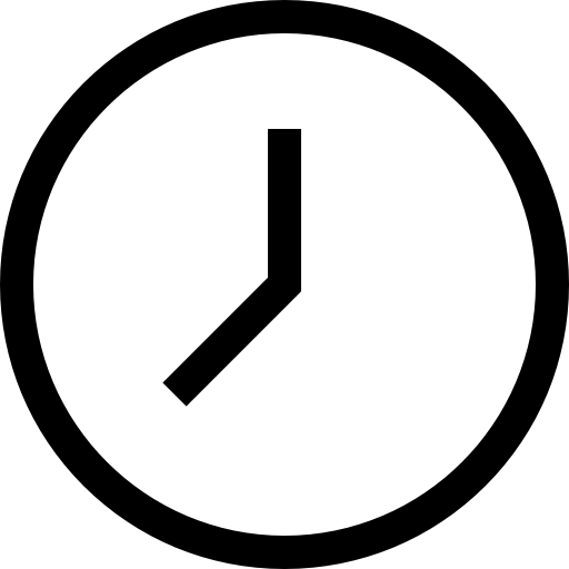 reloj de pared Basic Straight Lineal icono