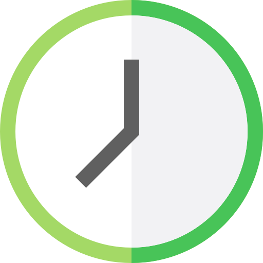 reloj de pared Basic Straight Flat icono