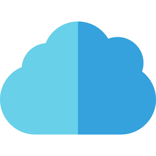 cloud computing Basic Straight Flat icon