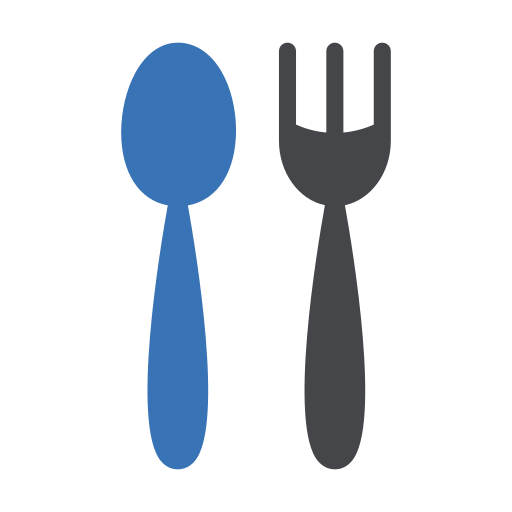 lepel en vork Generic Blue icoon