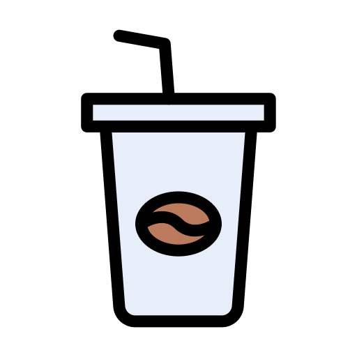 kaffee Vector Stall Lineal Color icon