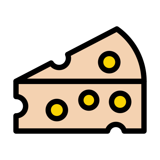 チーズ Vector Stall Lineal Color icon