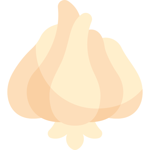 Garlic Kawaii Flat icon