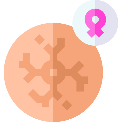 cáncer de mama Basic Straight Flat icono