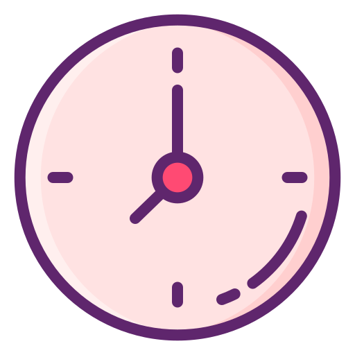 Часы Flaticons Lineal Color иконка