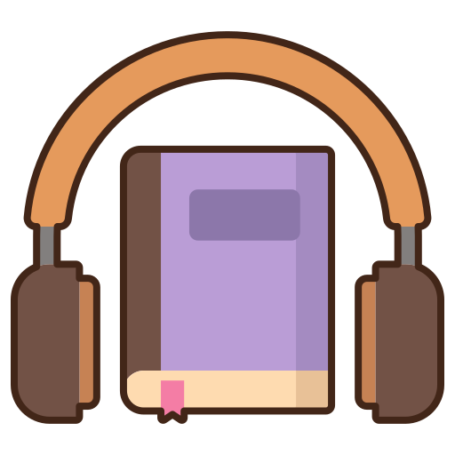 książka audio Flaticons Lineal Color ikona