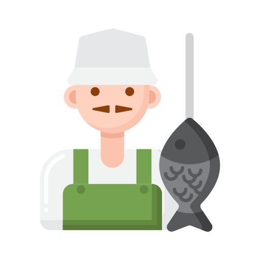 Fisherman Flaticons Flat icon