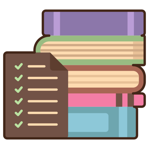 Books Flaticons Lineal Color icon