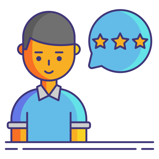 Customer review Flaticons Lineal Color icon