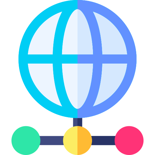 월드 그리드 Basic Rounded Flat icon