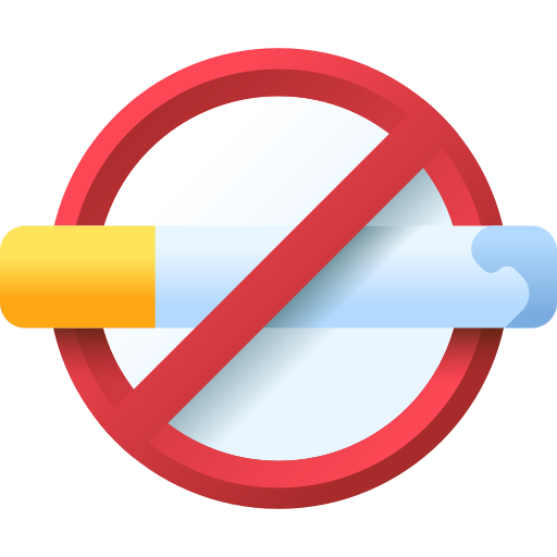 proibido fumar 3D Color Ícone