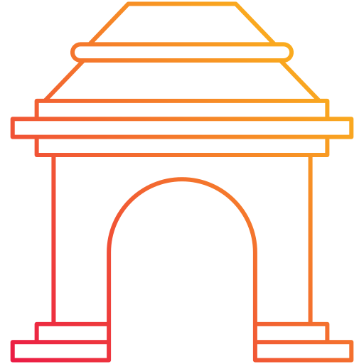 Ворота Индии Generic Gradient иконка