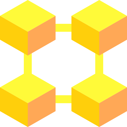 blockchain Basic Sheer Flat ikona