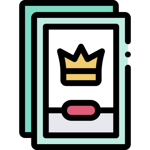 juego de cartas Detailed Rounded Lineal color icono