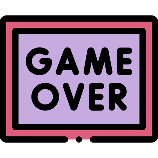 Game over Detailed Rounded Lineal color icon