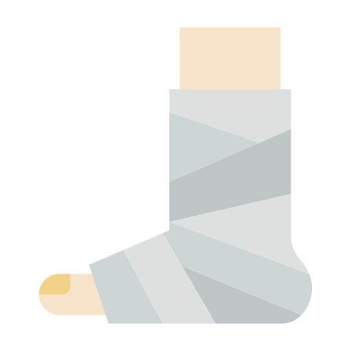 Broken leg Good Ware Flat icon