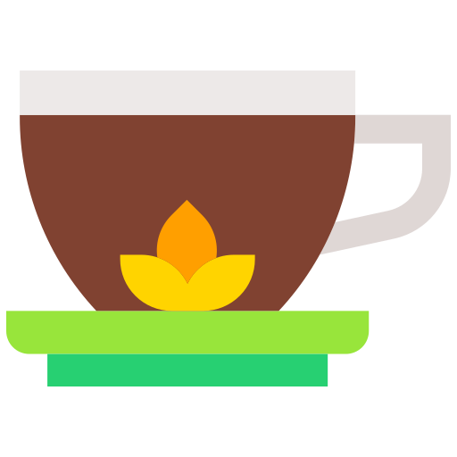 Black tea Good Ware Flat icon