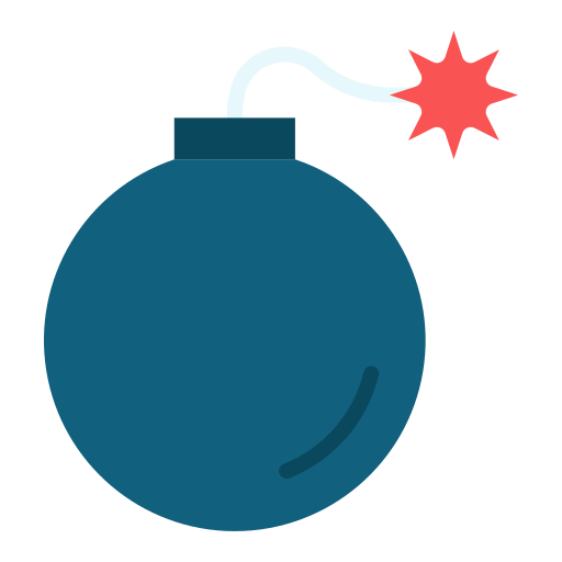 Bomb Good Ware Flat icon