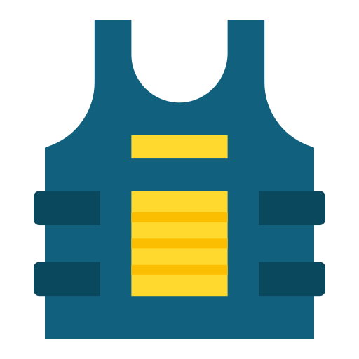 Bulletproof vest Good Ware Flat icon