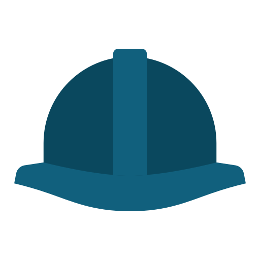casco de seguridad Good Ware Flat icono