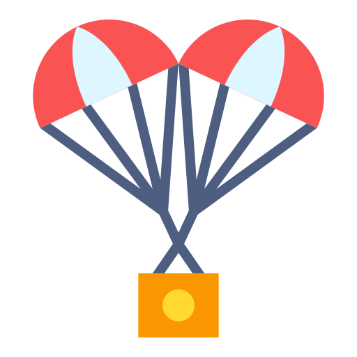 paracaídas Good Ware Flat icono