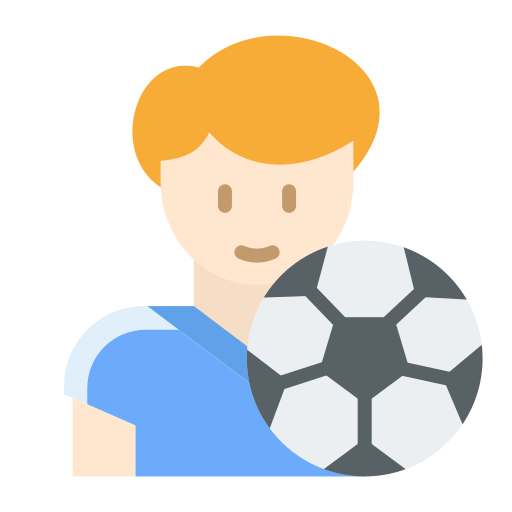 voetbalspeler Good Ware Flat icoon