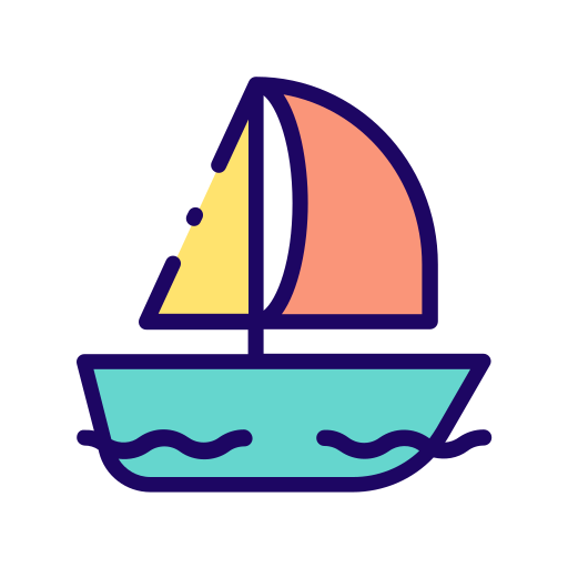 paseo en barco Good Ware Lineal Color icono