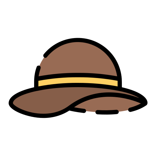 sombrero de pamela Good Ware Lineal Color icono