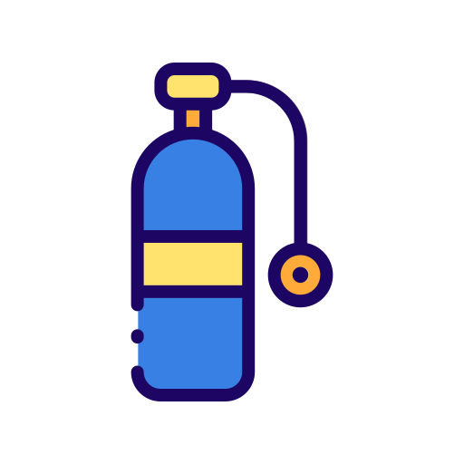 Oxygen tank Good Ware Lineal Color icon