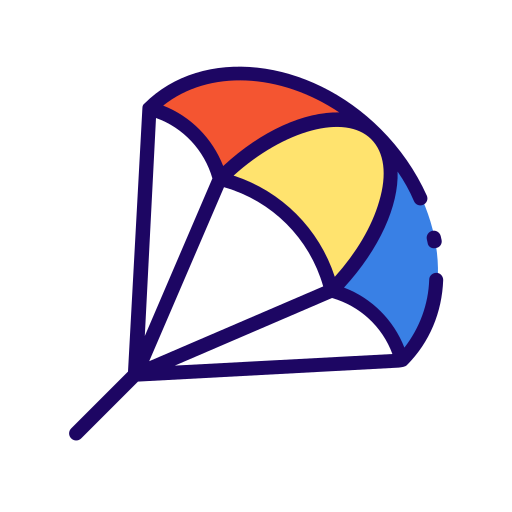 parasailing Good Ware Lineal Color ikona