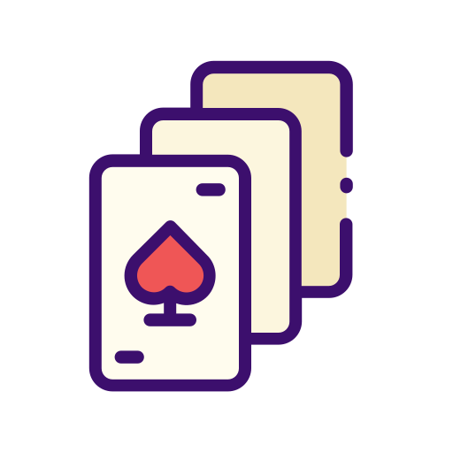 poker kaarten Good Ware Lineal Color icoon