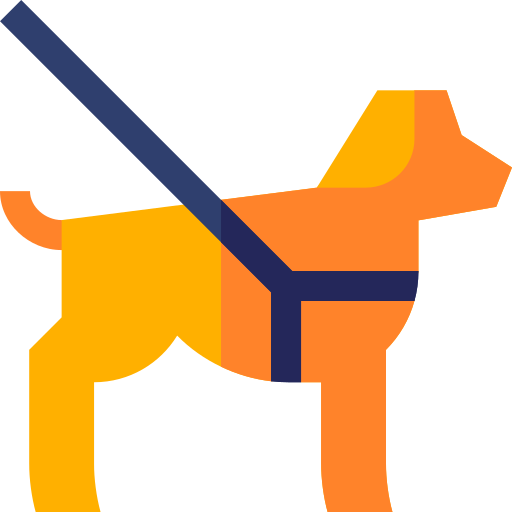 geleidehond Basic Straight Flat icoon