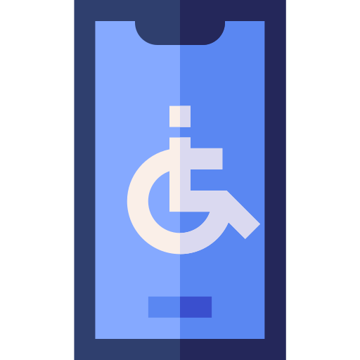 discapacitado Basic Straight Flat icono