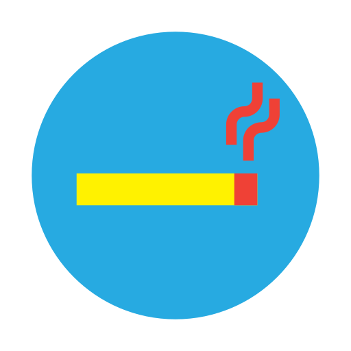 area fumatori Generic Flat icona