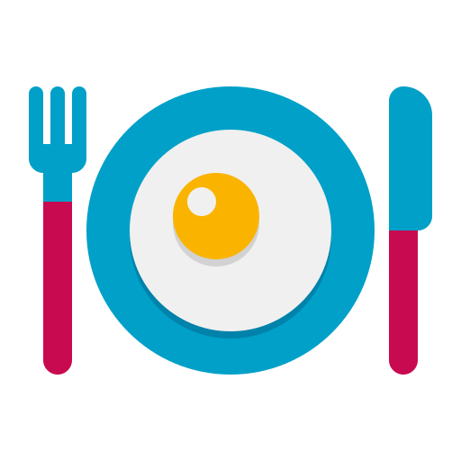 Śniadanie Flaticons Flat ikona