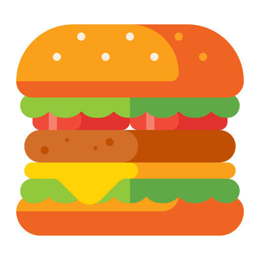 burger Flaticons Flat Icône