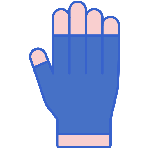 guanti senza dita Flaticons Lineal Color icona